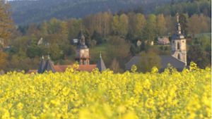 Rapsblüte in Schleusingen: Das gelbe Herz Deutschlands